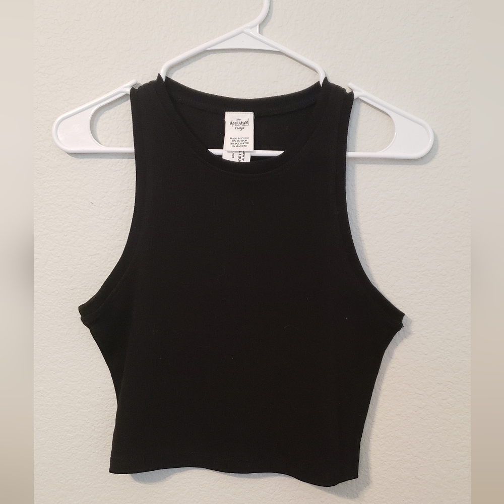 Black crop top